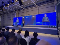 Stuart Rowley, chair, Ford of Europe, at the official handover event held in Craiova