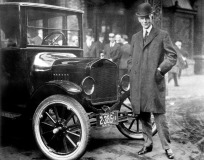 Henry Ford With 1921 Model T,Henry Ford With 1921 Model T
