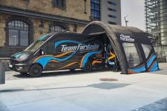 Team Fordzilla will drive a unique Ford Transit equipped with accessibility features and the latest high-tech gaming technology